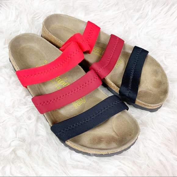 Birkenstock Shoes - BIRKENSTOCK PAPILLIO Triple Strap Colorful Sandals